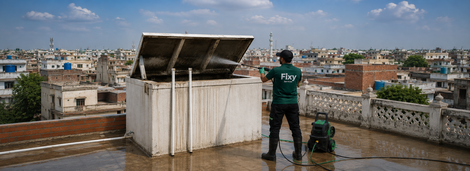 Cement Water Tank Cleaning Services