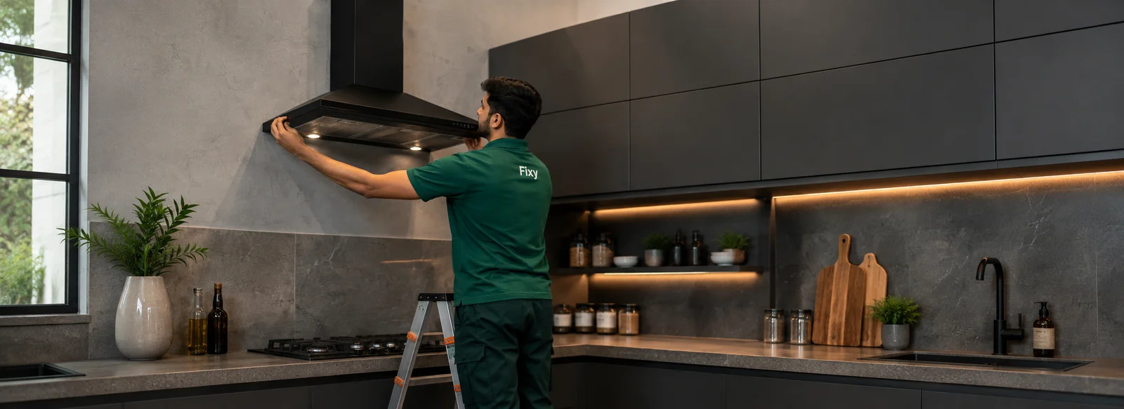 Kitchen Hood Installation