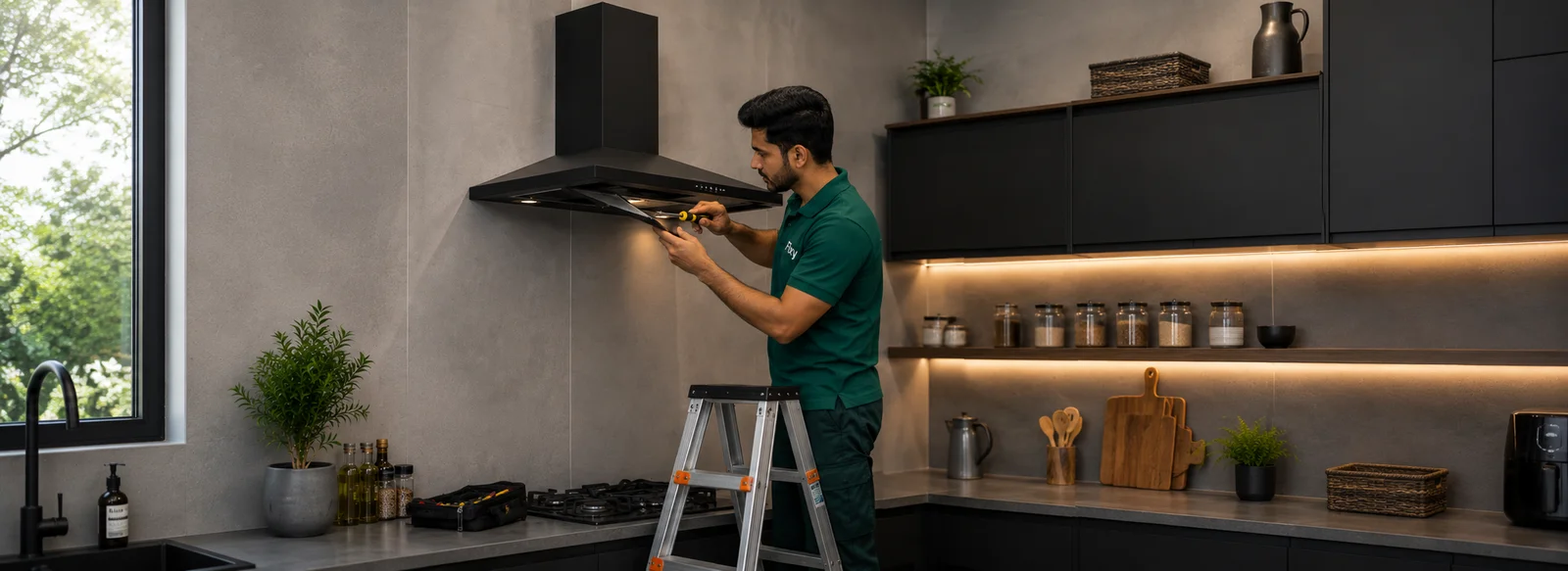 Kitchen Hood Repairing