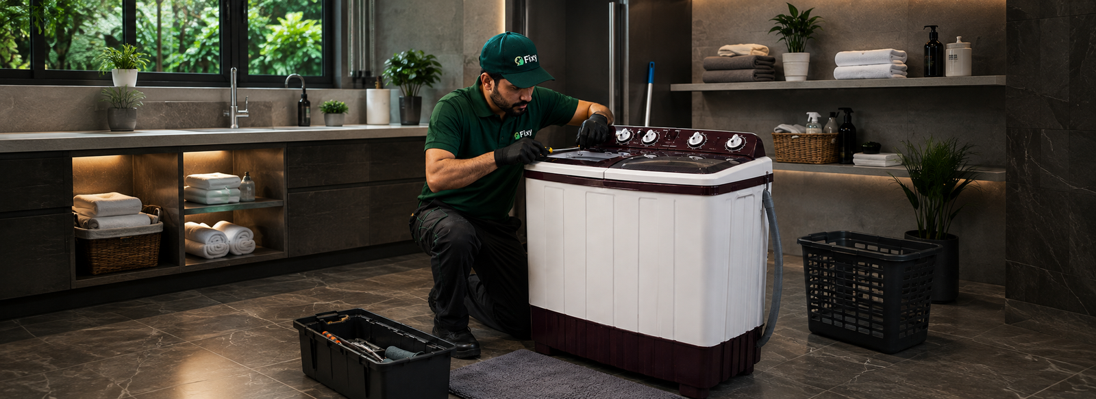 Manual Washing Machine Repairing