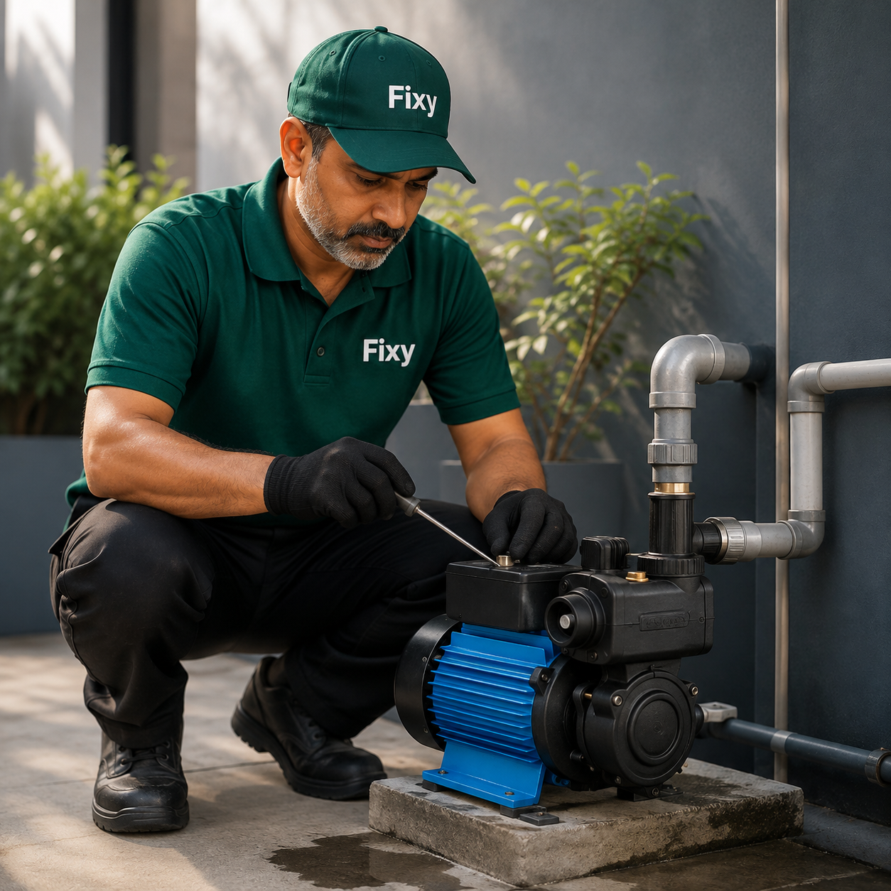 Water Motor Installation