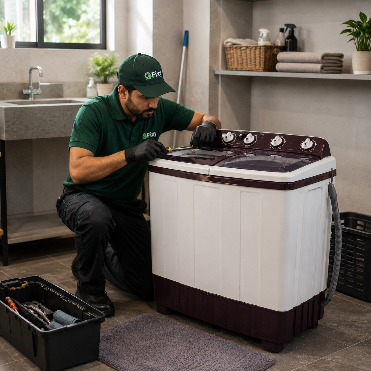 Manual Washing Machine Repairing