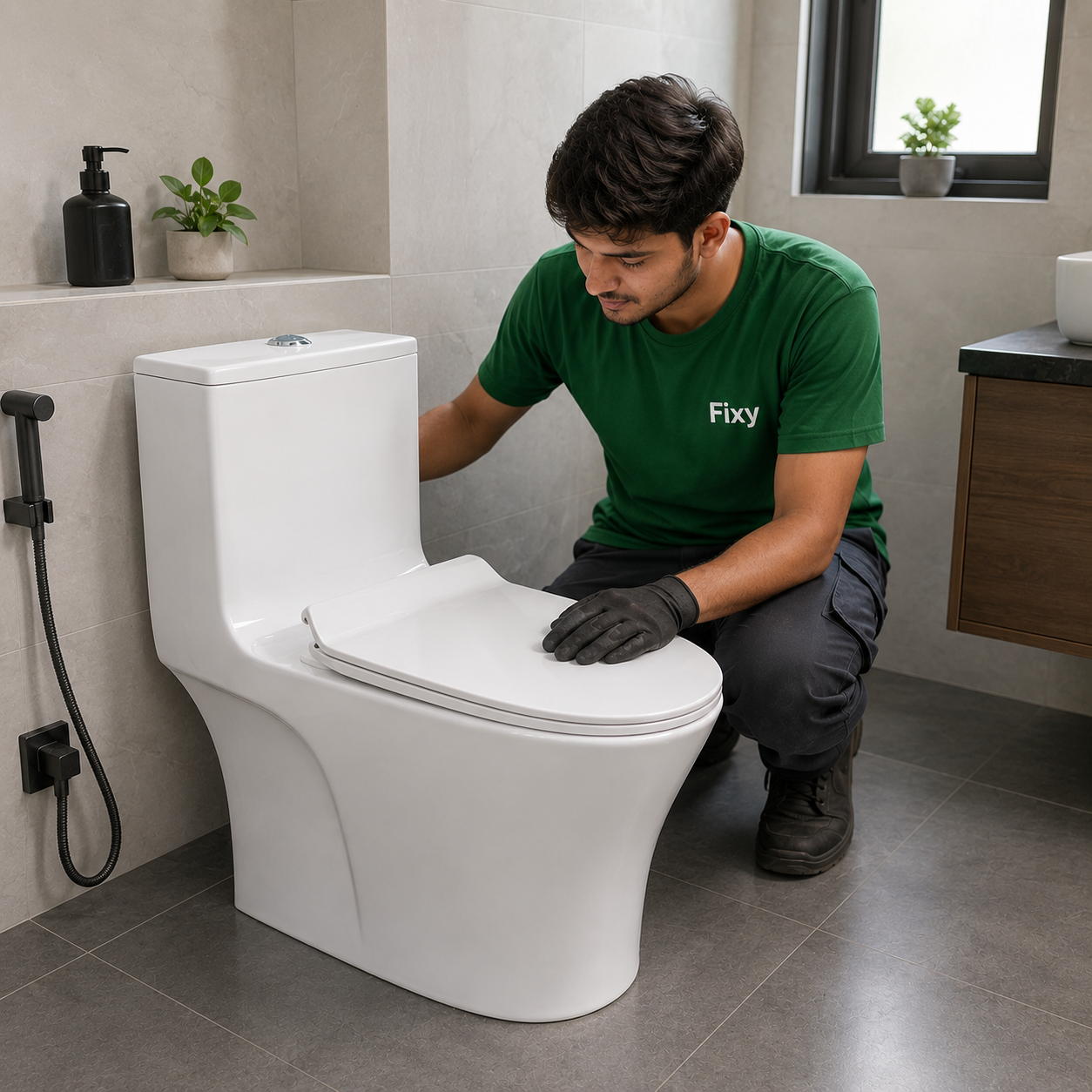 Commode Installation