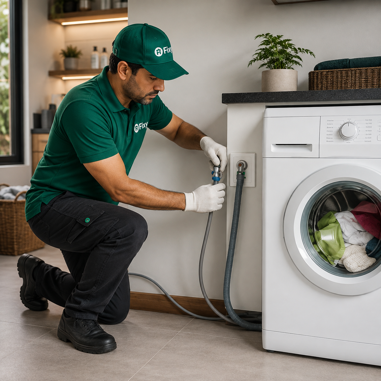 Automatic Washing Machine Installation +Wiring