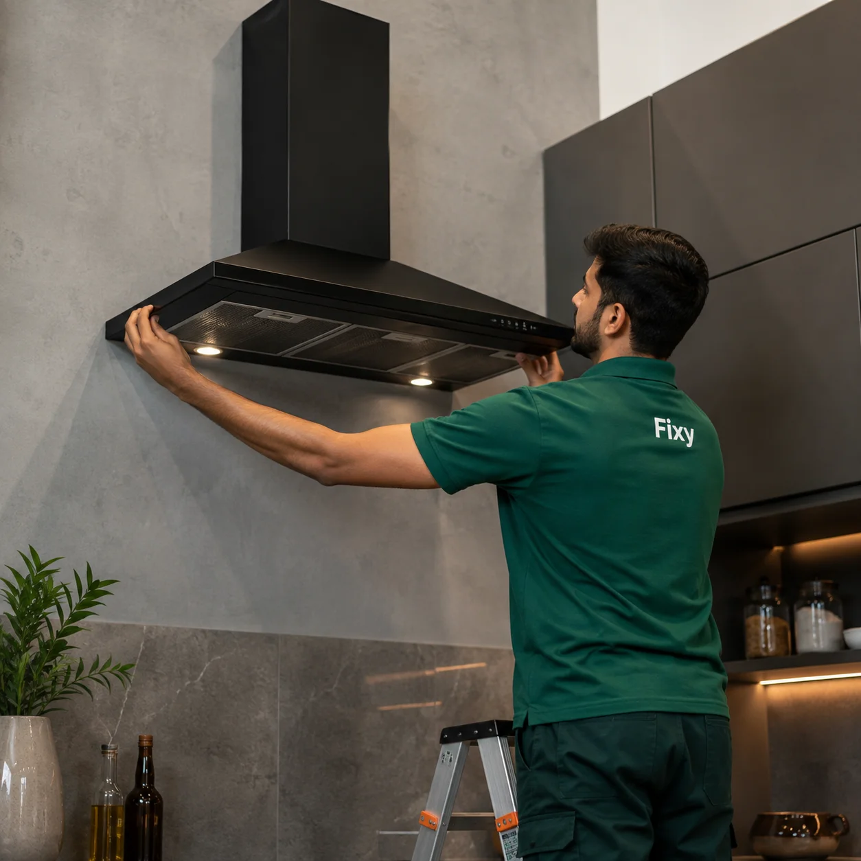 Kitchen Hood Installation