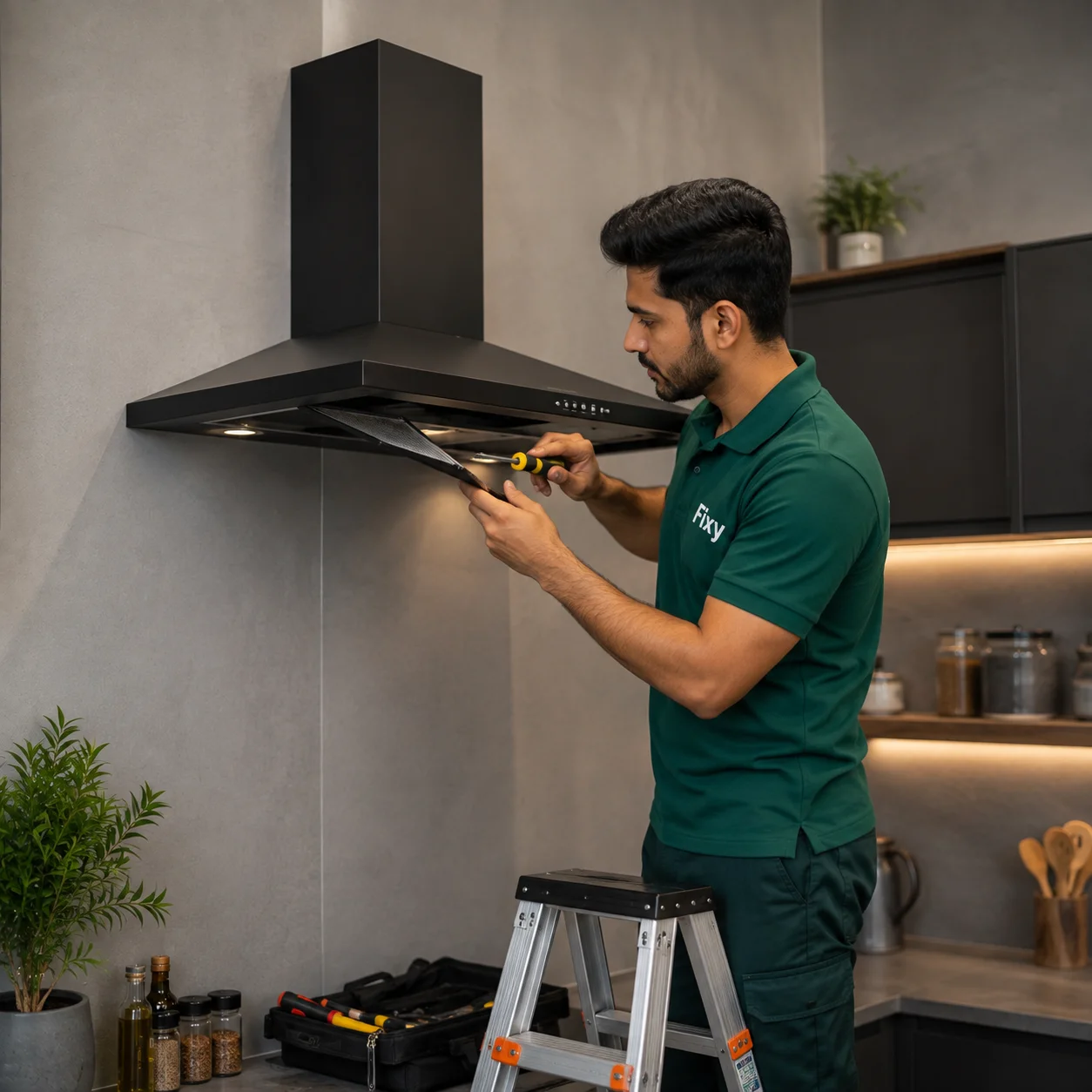 Kitchen Hood Repairing